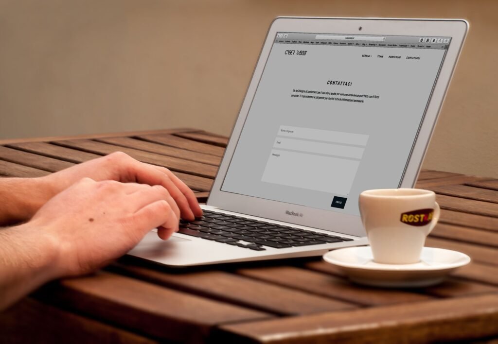 Comparing WordPress vs Squarespace website builders on a laptop screen